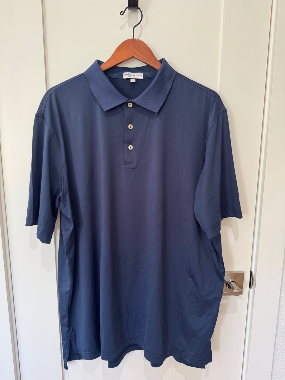 Peter Millar Navy Short-Sleeve Polo Shirt